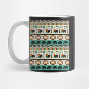 Native spirit with foxes and bears Mug